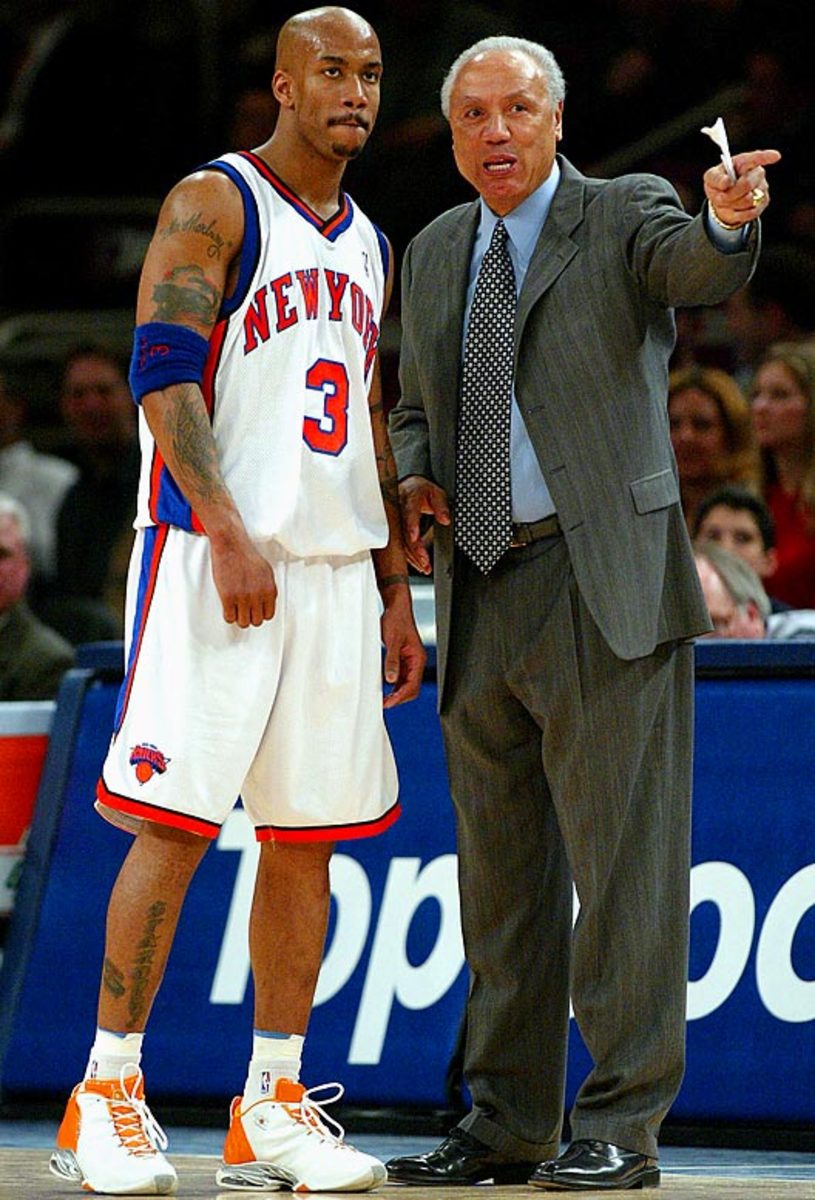Stephon Marbury and Lenny Wilkens