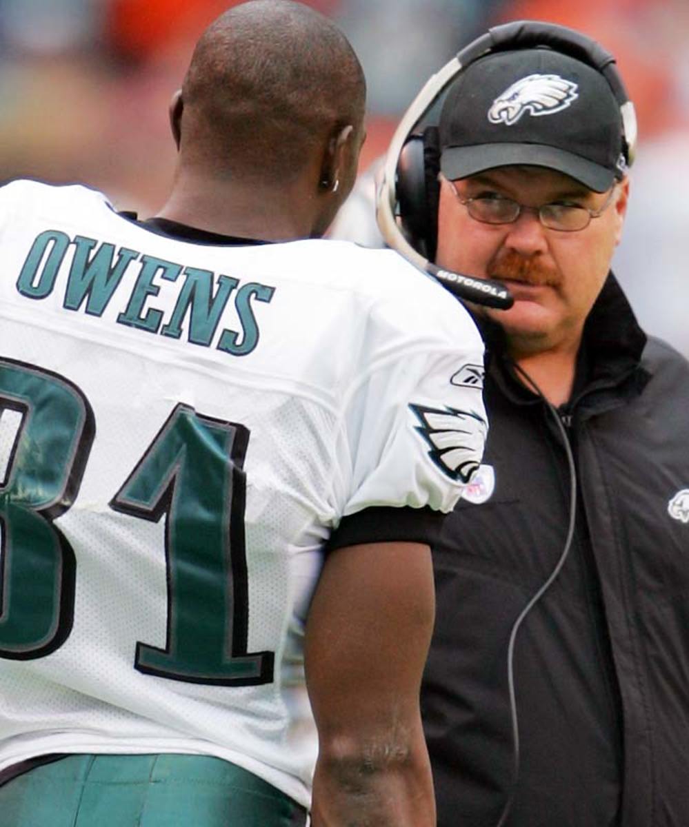 Terrell Owens and Andy Reid