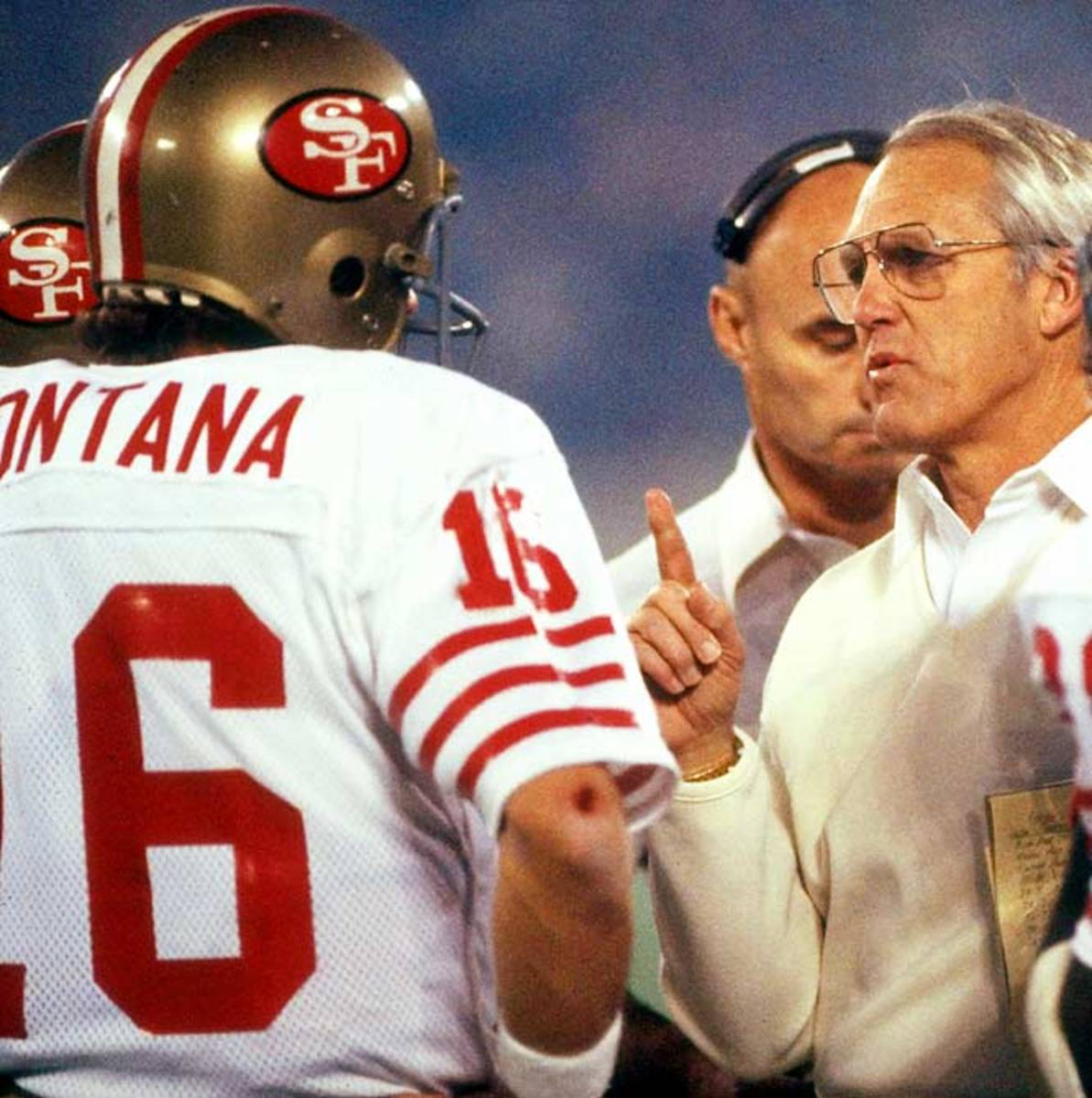 Joe Montana and Bill Walsh