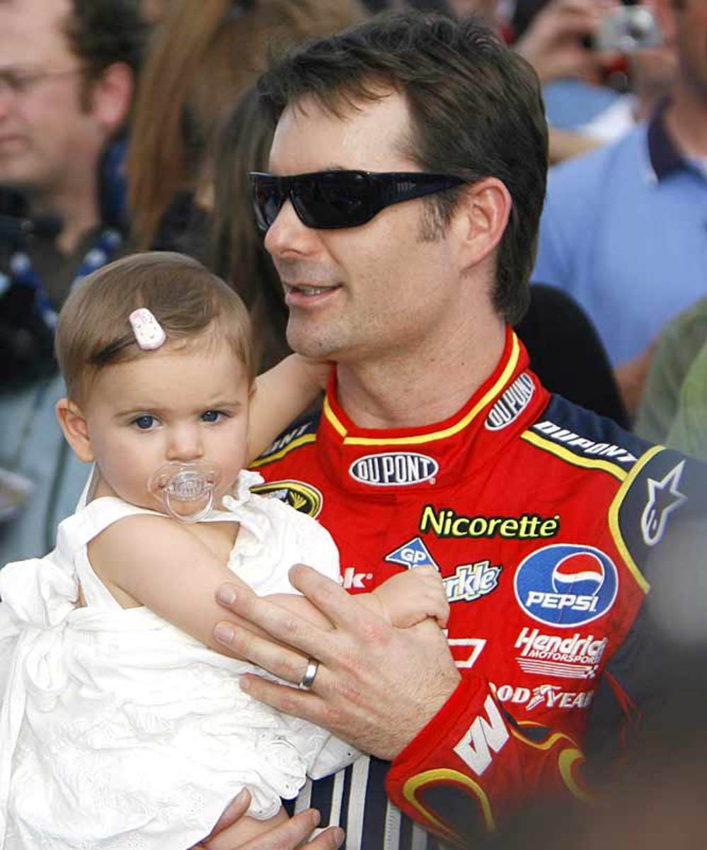 Jeff Gordon with daughter, Sofia