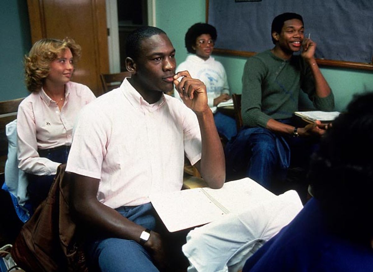Michael Jordan and Sam Perkins