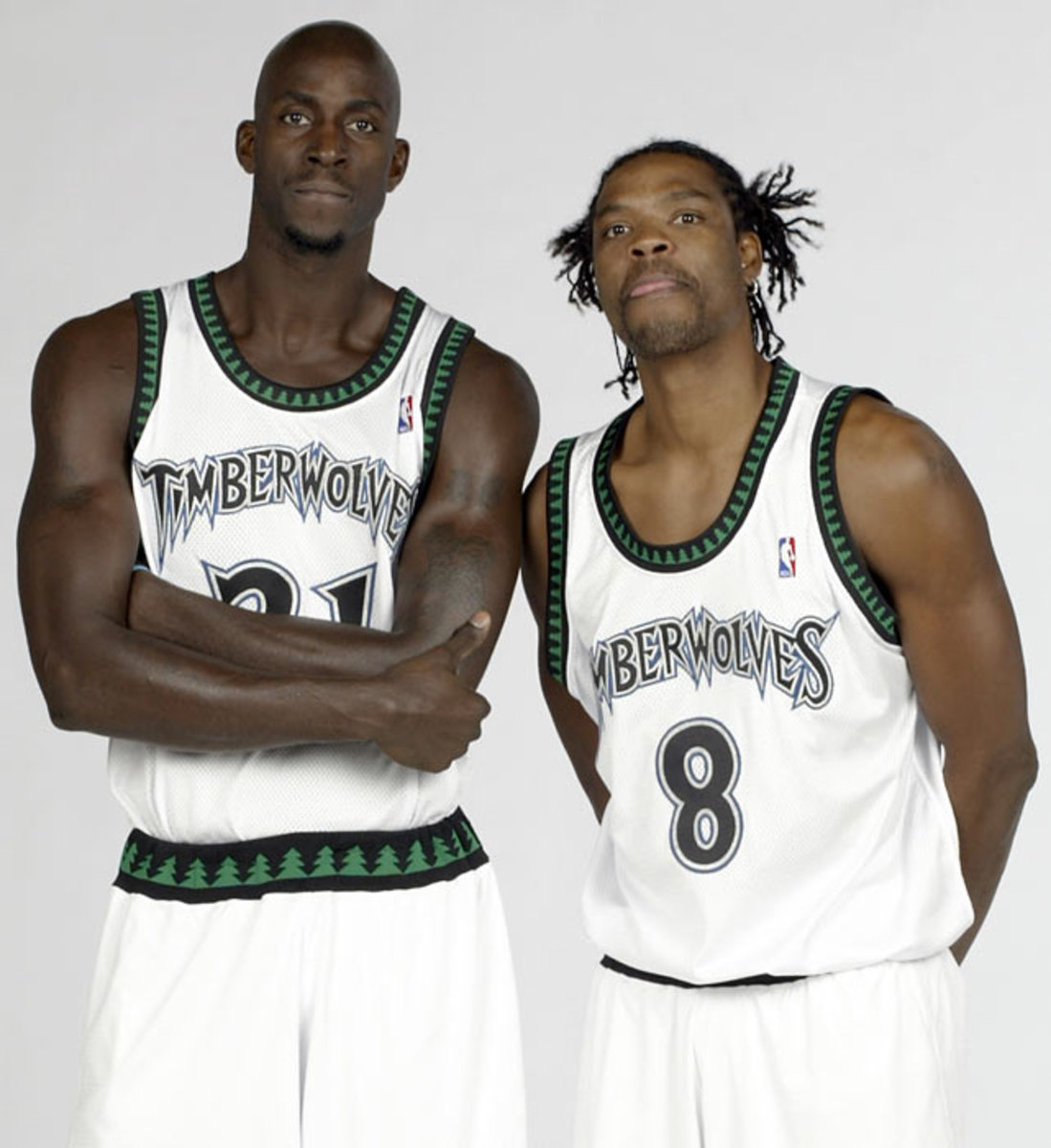 Kevin Garnett and Latrell Sprewell