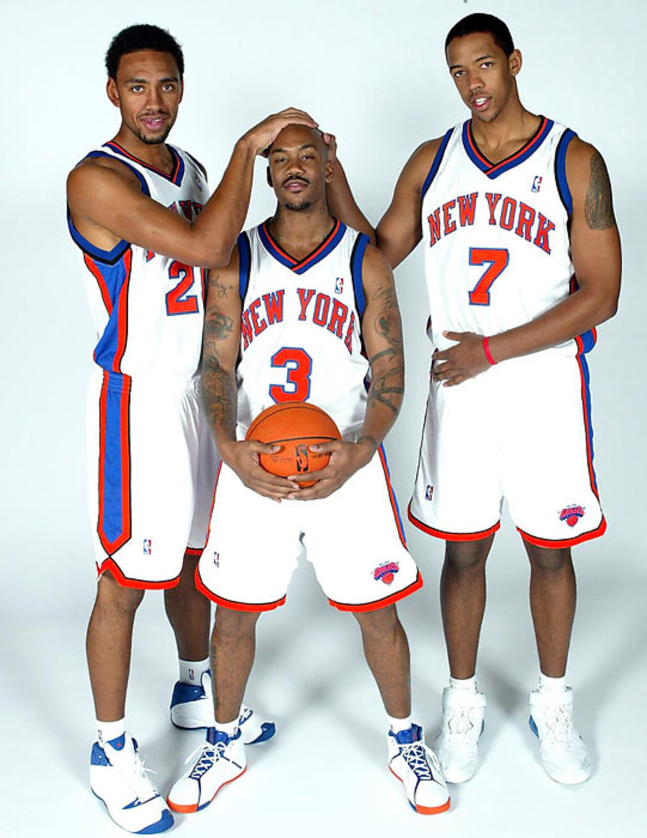 Jared Jeffries, Stephon Marbury and Channing Frye