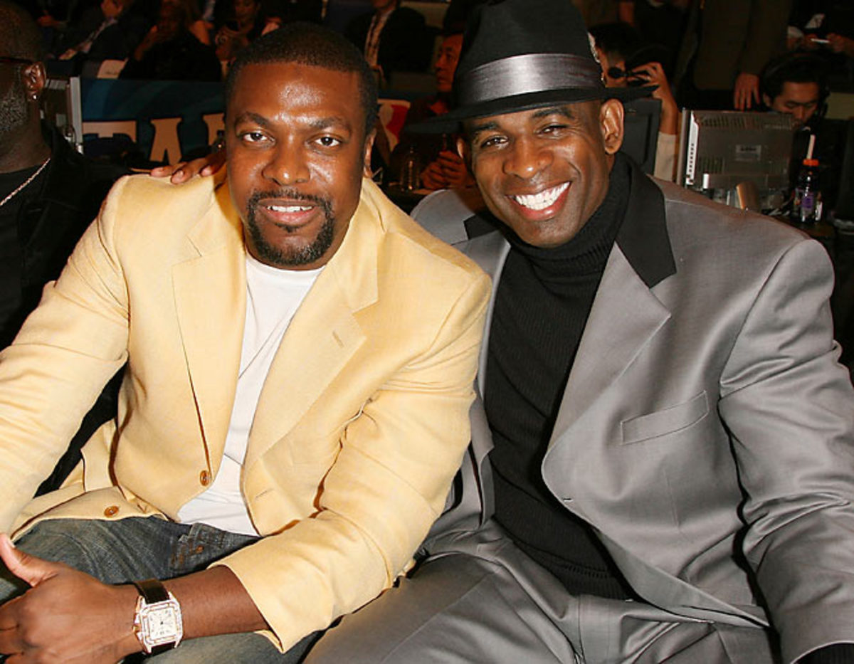 Actor Chris Tucker and Deion Sanders