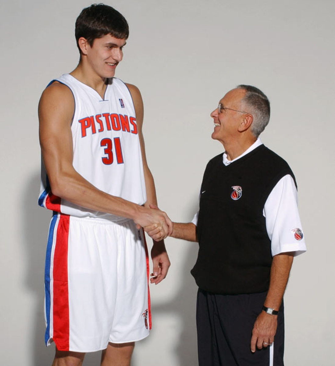 Darko Milicic and Larry Brown