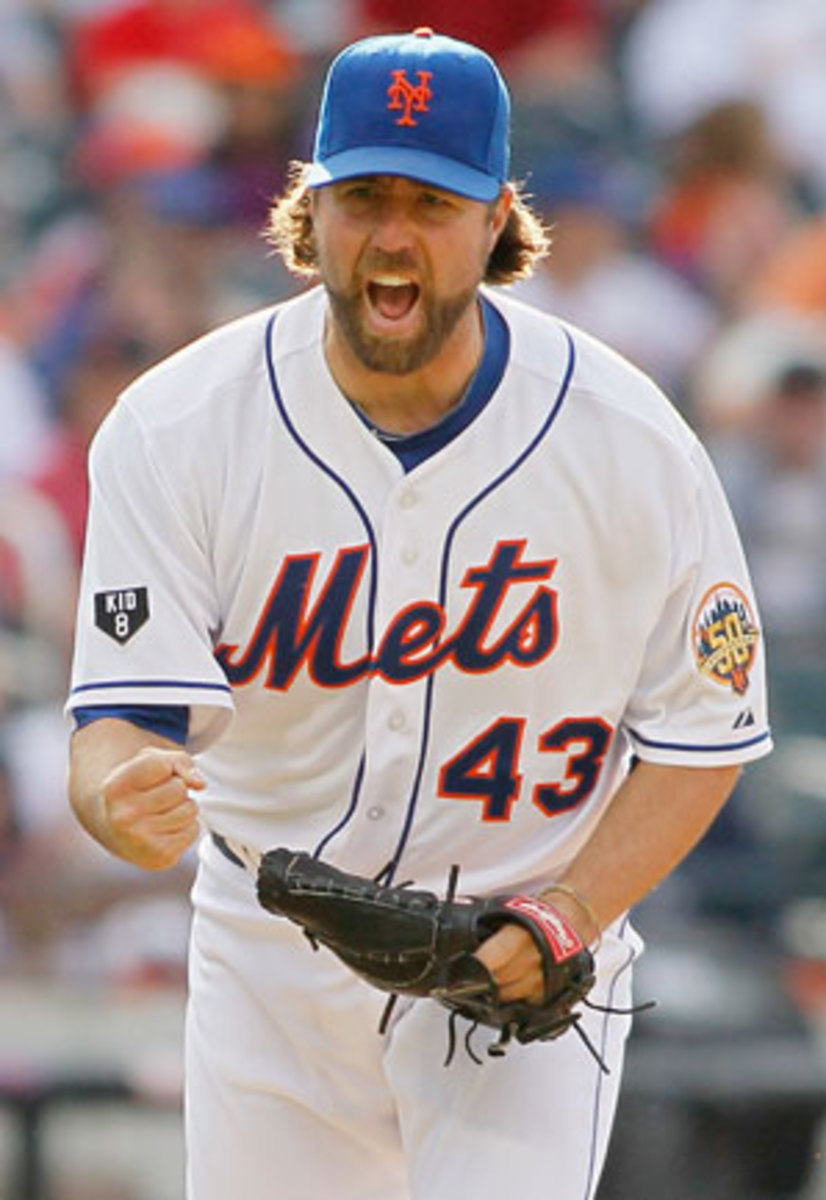 R.A. Dickey went 20-6 with a 2.73 ERA for New York in 2012.