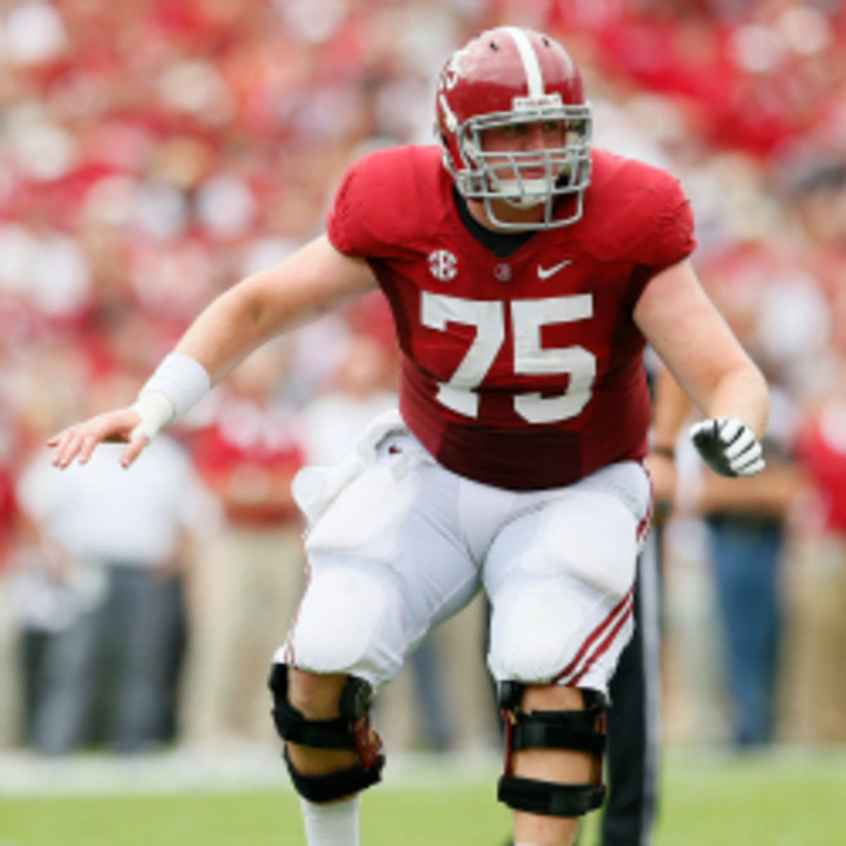 Center Barrett Jones was one of four Alabama players to make the AP All-America team. (Kevin C. Cox/Getty Images)
