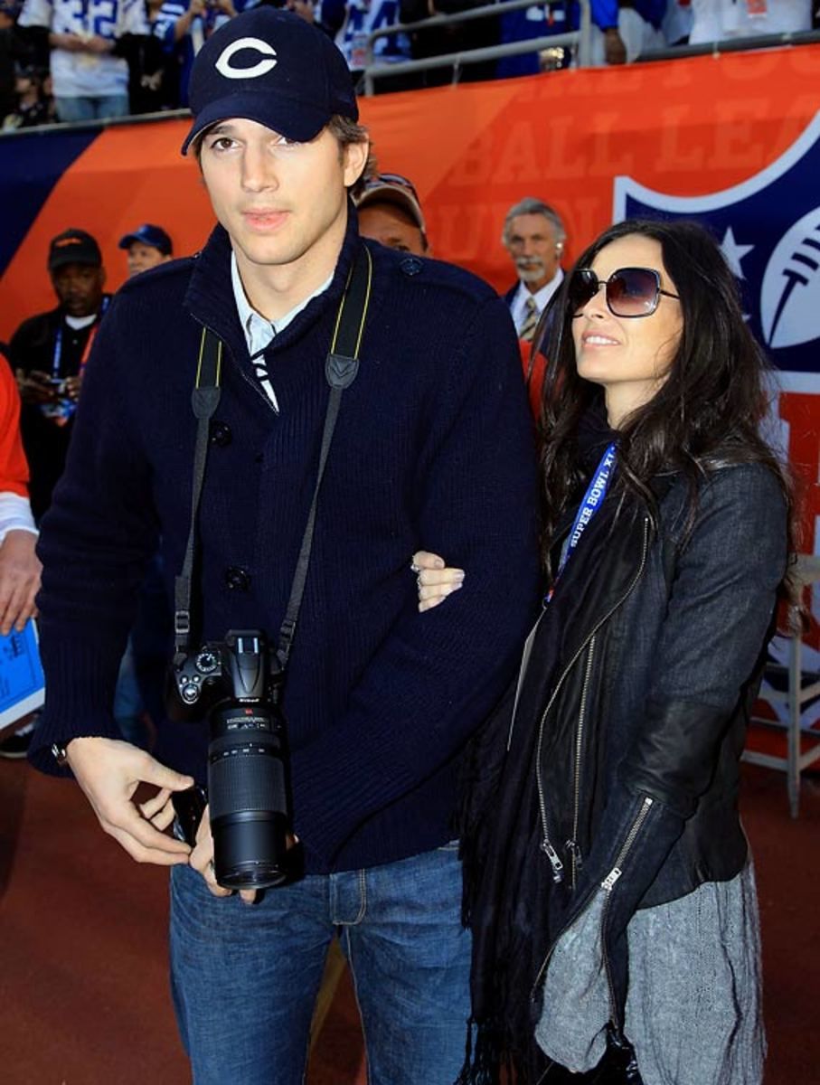Ashton Kutcher and Demi Moore