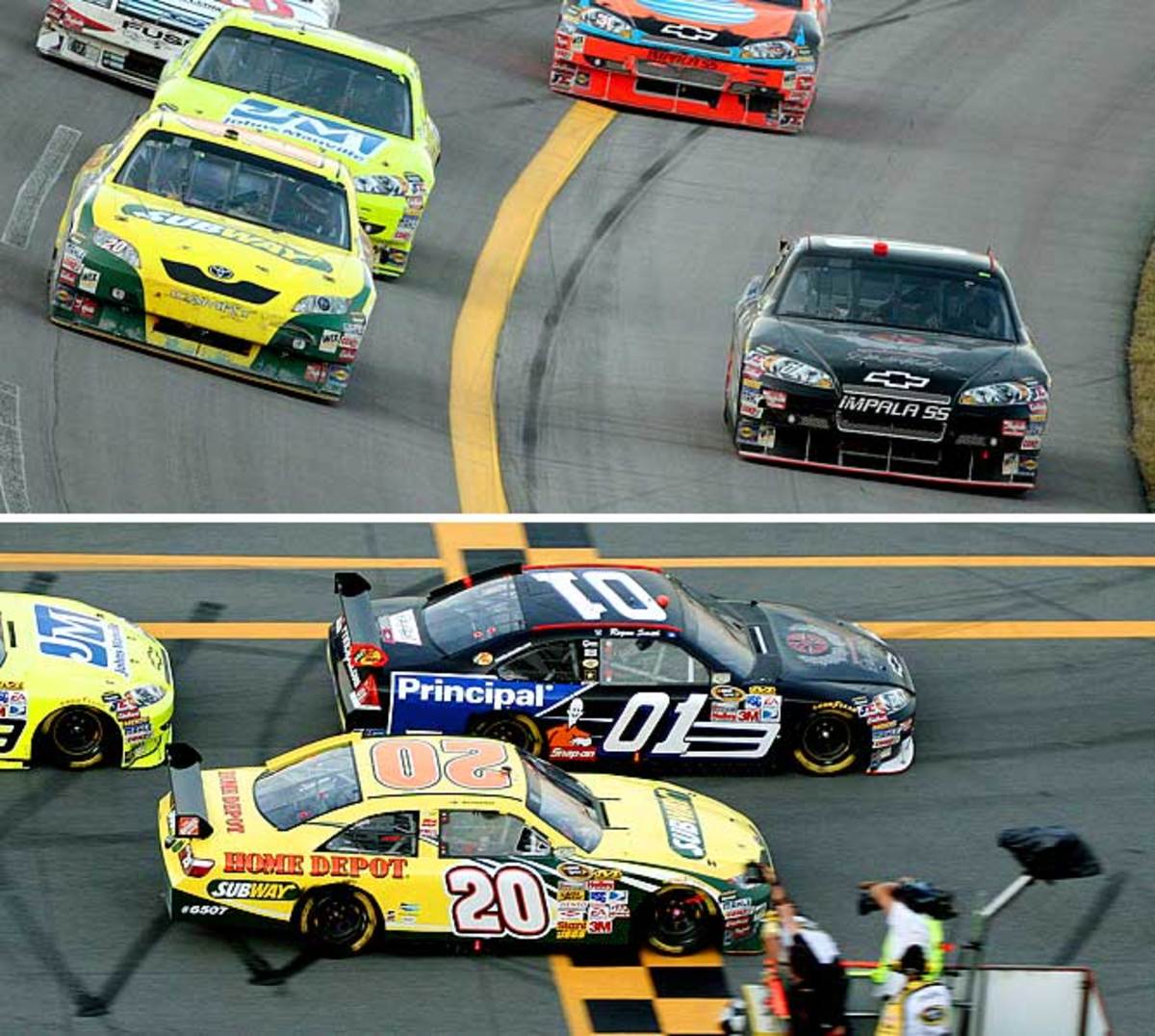 No Passing Below The Yellow Line