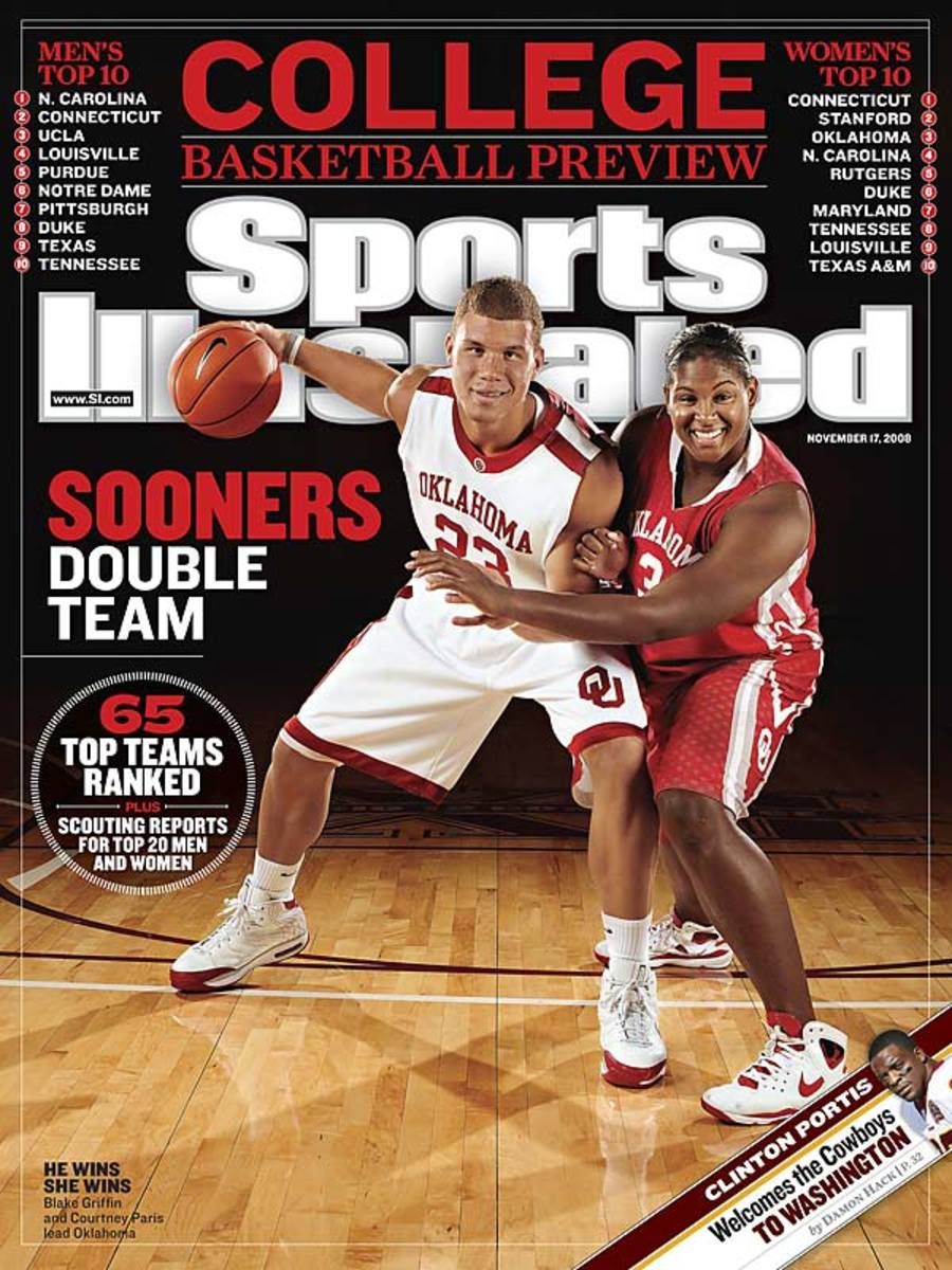 Oklahoma's Blake Griffin and Courtney Paris