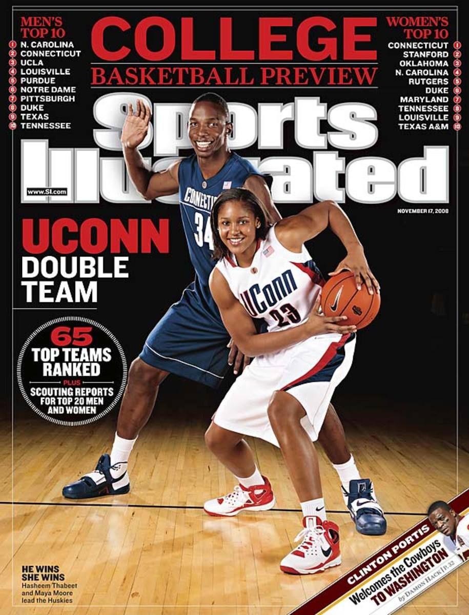 UConn's Hasheem Thabeet and Maya Moore