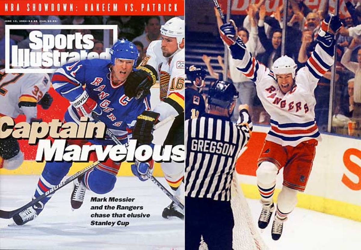 Mark Messier, center