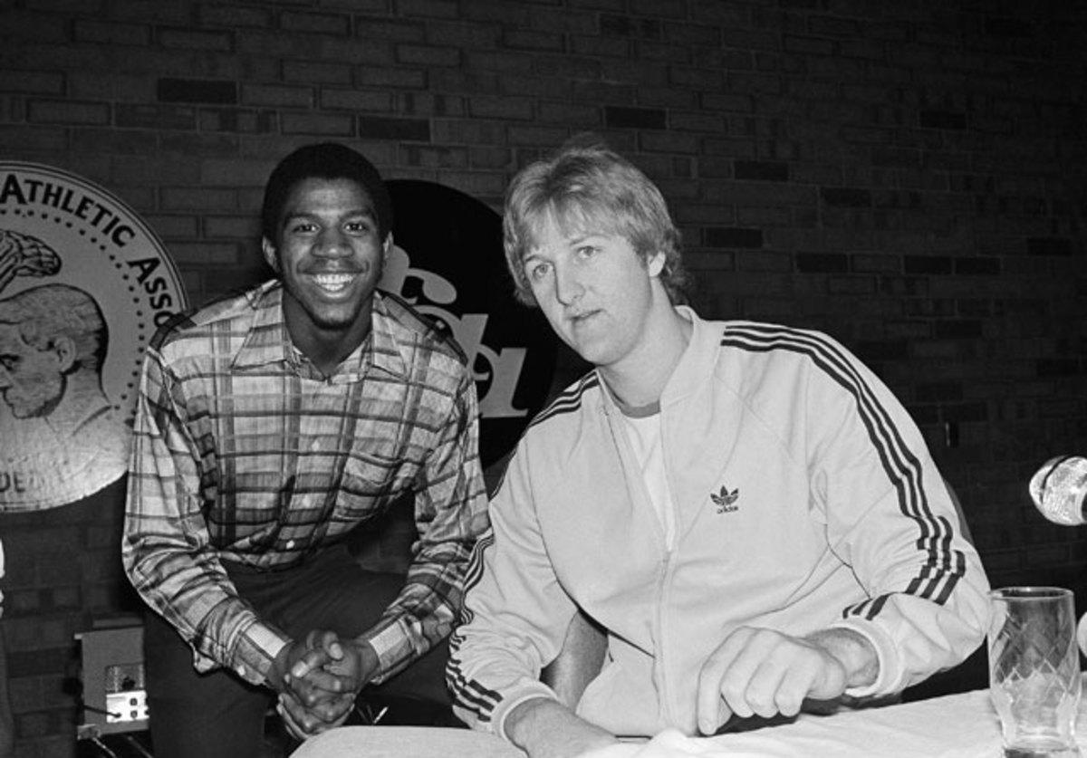 Magic Johnson and Larry Bird