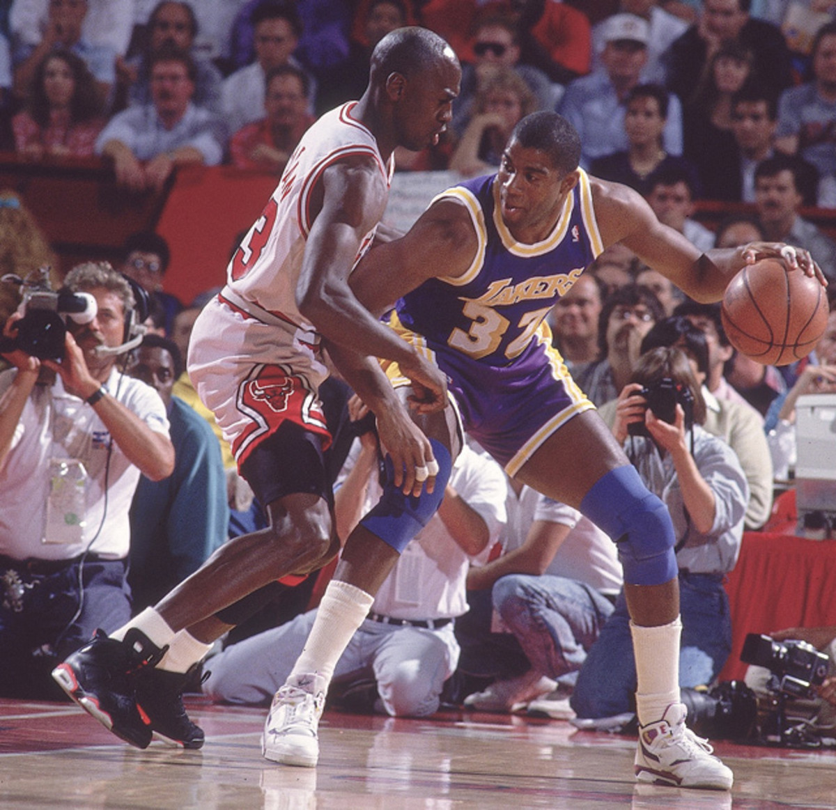 Michael Jordan and Magic Johnson
