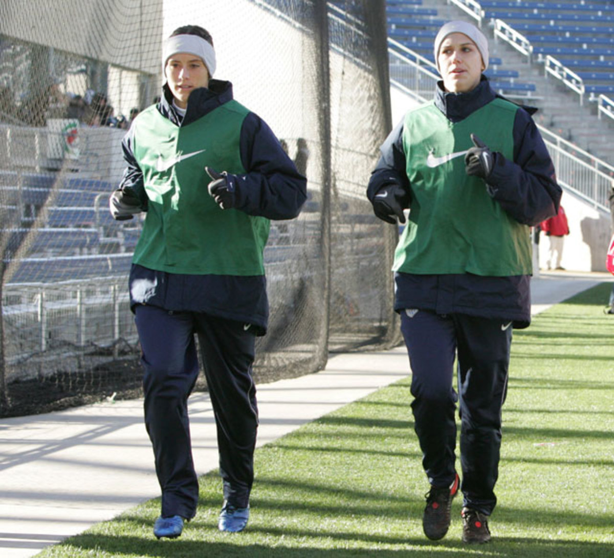 Ali Krieger and Alex Morgan 