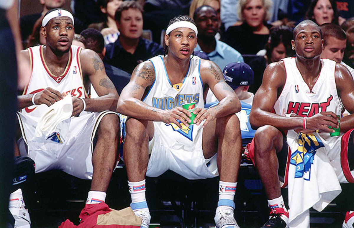 LeBron James, Carmelo Anthony and Dwyane Wade