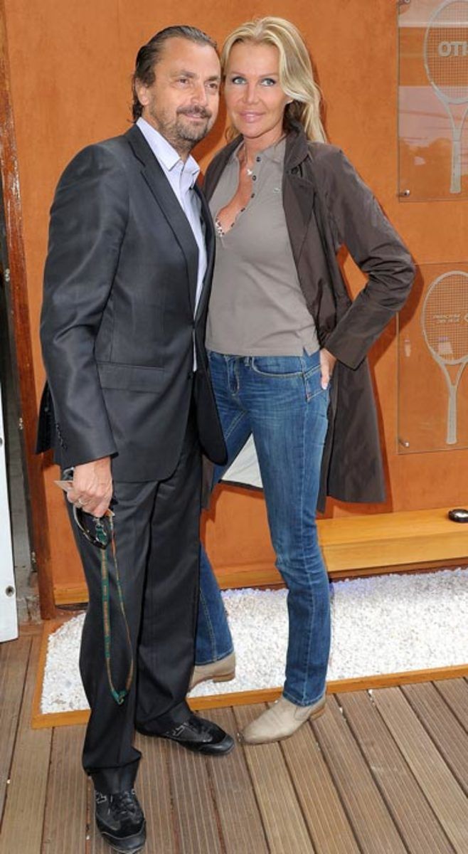Henri Leconte and his wife Florentine 