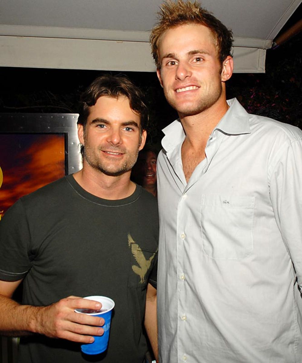 Jeff Gordon and Andy Roddick