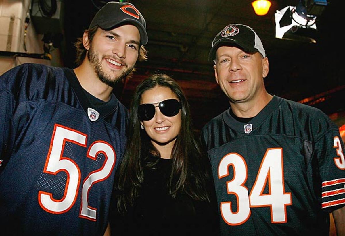 Ashton Kutcher, Demi Moore and Bruce Willis 
