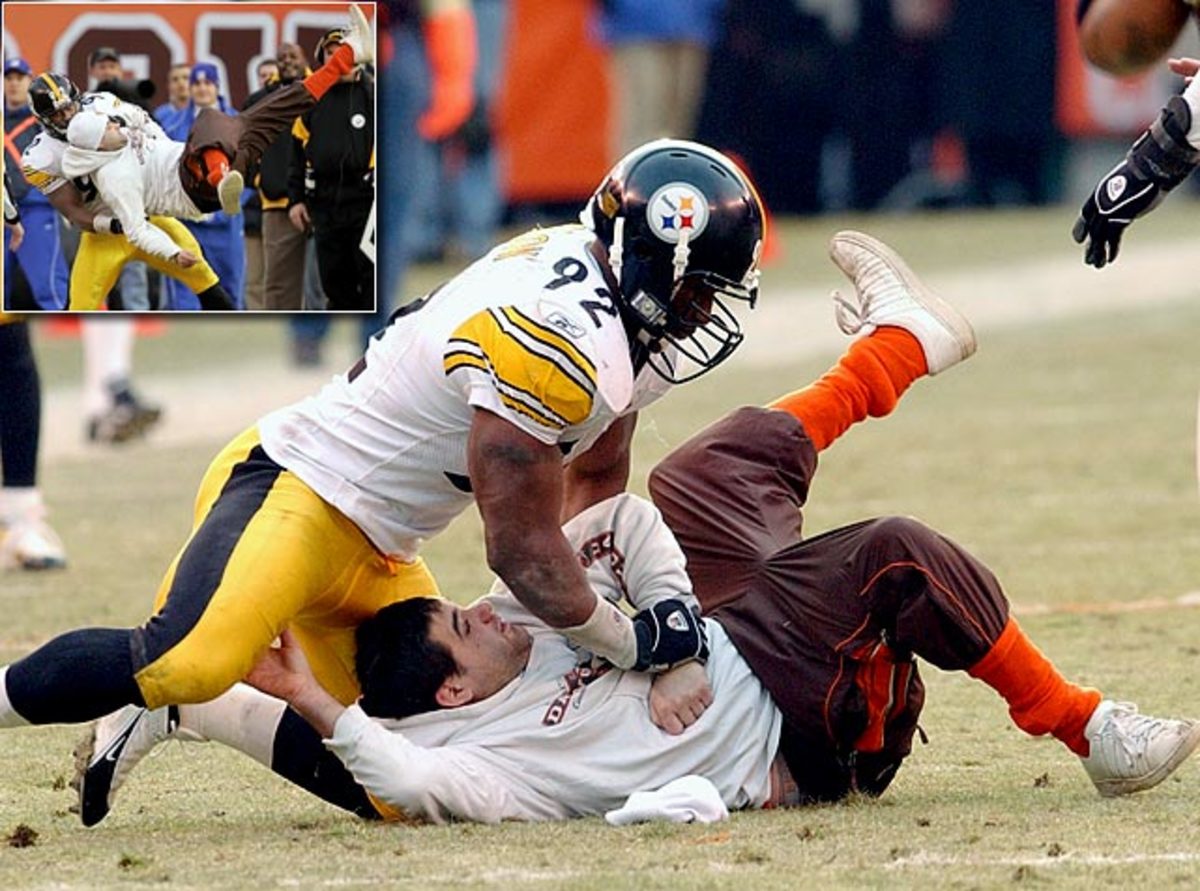 James Harrison vs. Browns fan