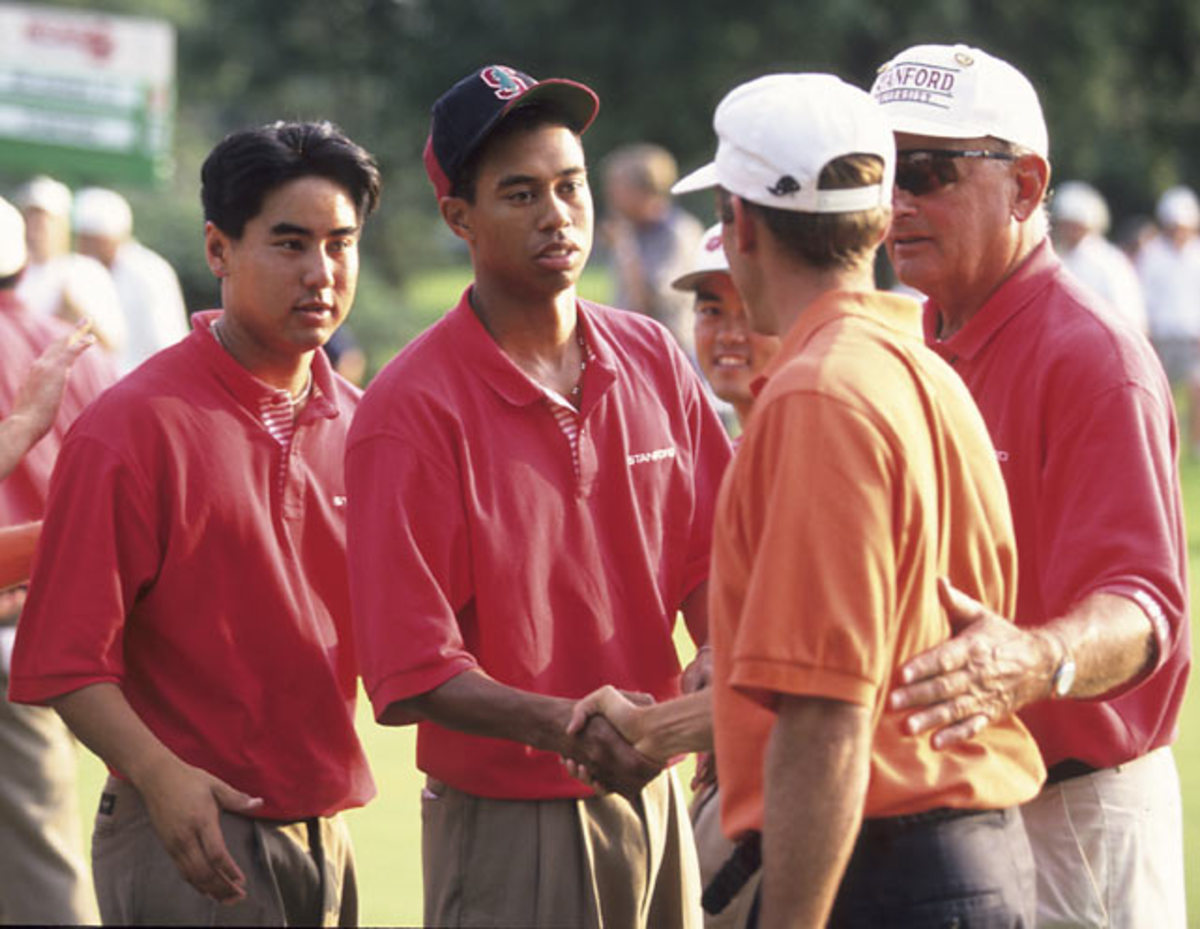 Jerry Chang and Tiger Woods