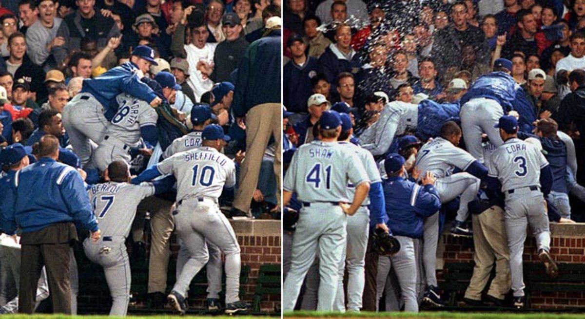 Dodgers vs. Cubs fans