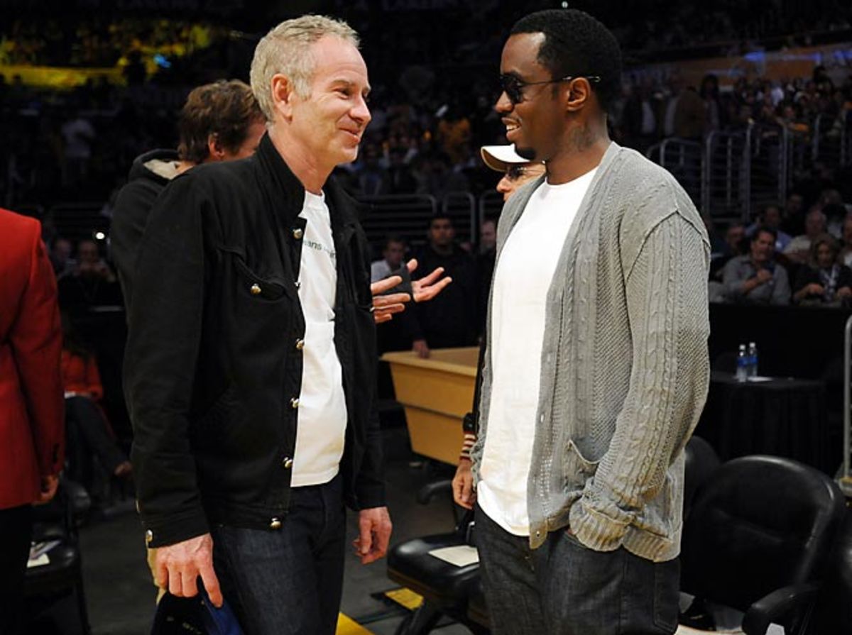 John McEnroe and Sean 'P. Diddy' Combs 