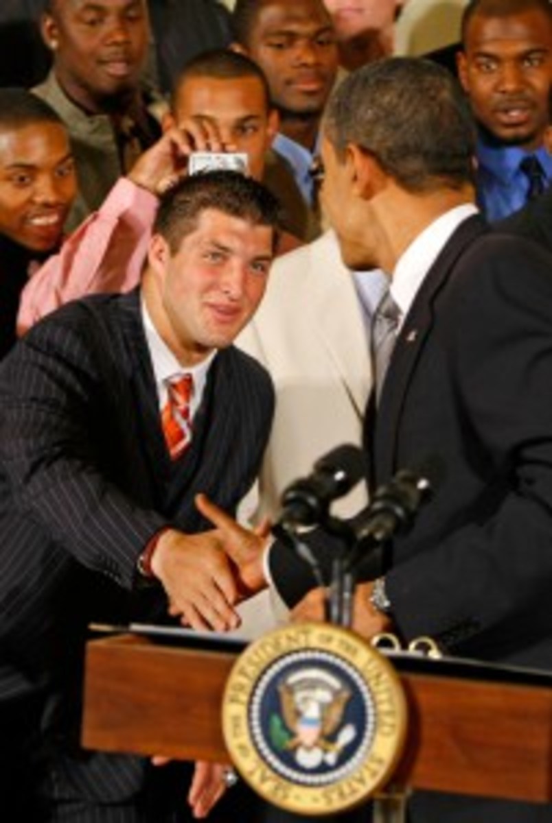 Obama Hosts University Of Florida Football Team At White House