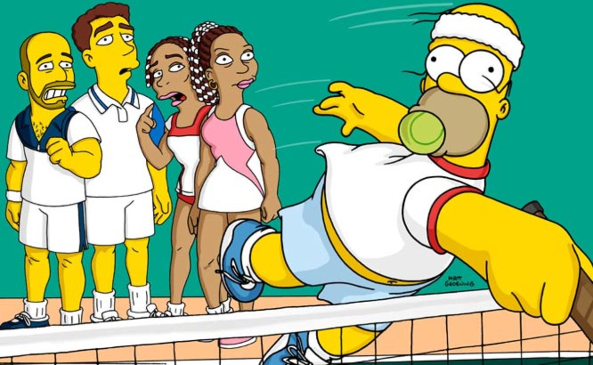 Andre Agassi, Pete Sampras, Venus &amp; Serena Williams, Homer Simpson