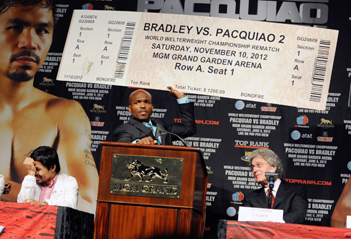Timothy Bradley and Manny Pacquiao
