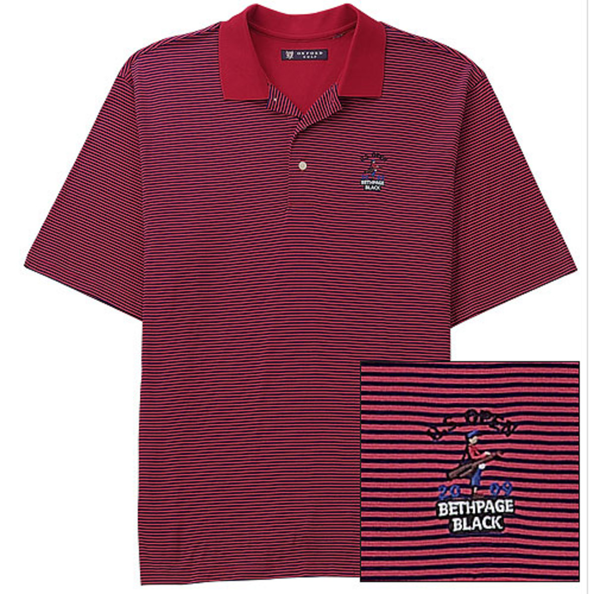 2009 U.S. Open Striped Polo by Oxford