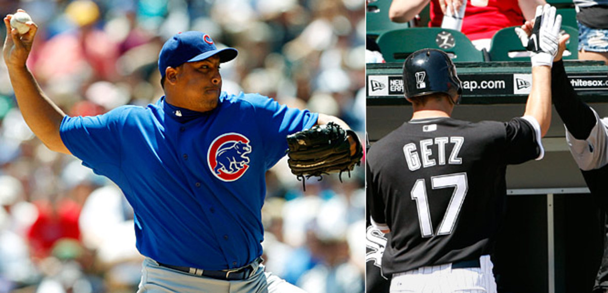 Chris Getz off Carlos Zambrano