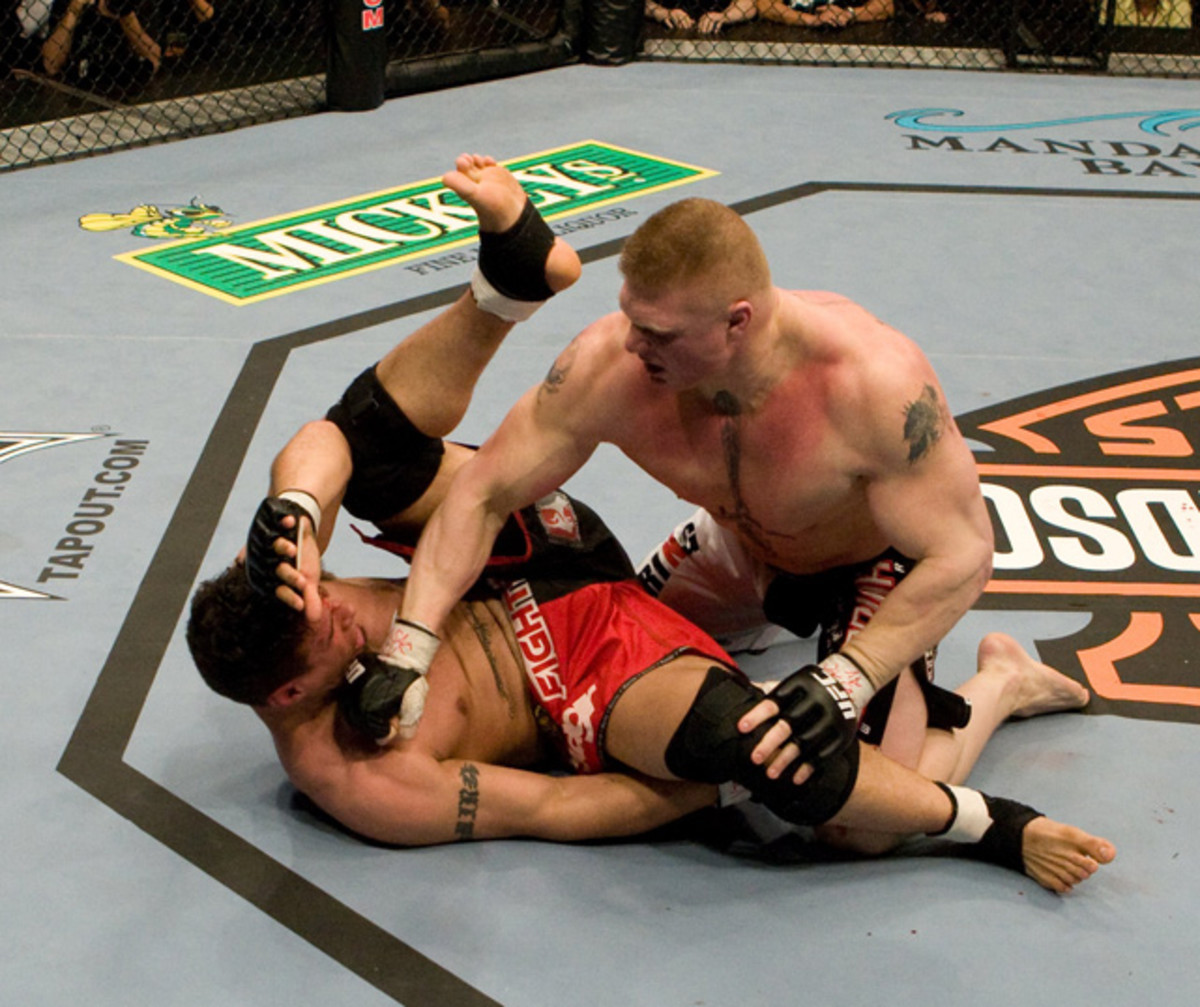 Brock Lesnar and Frank Mir