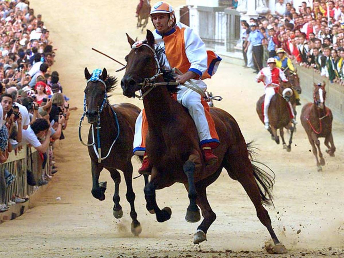 The Palio horse race, 1987
