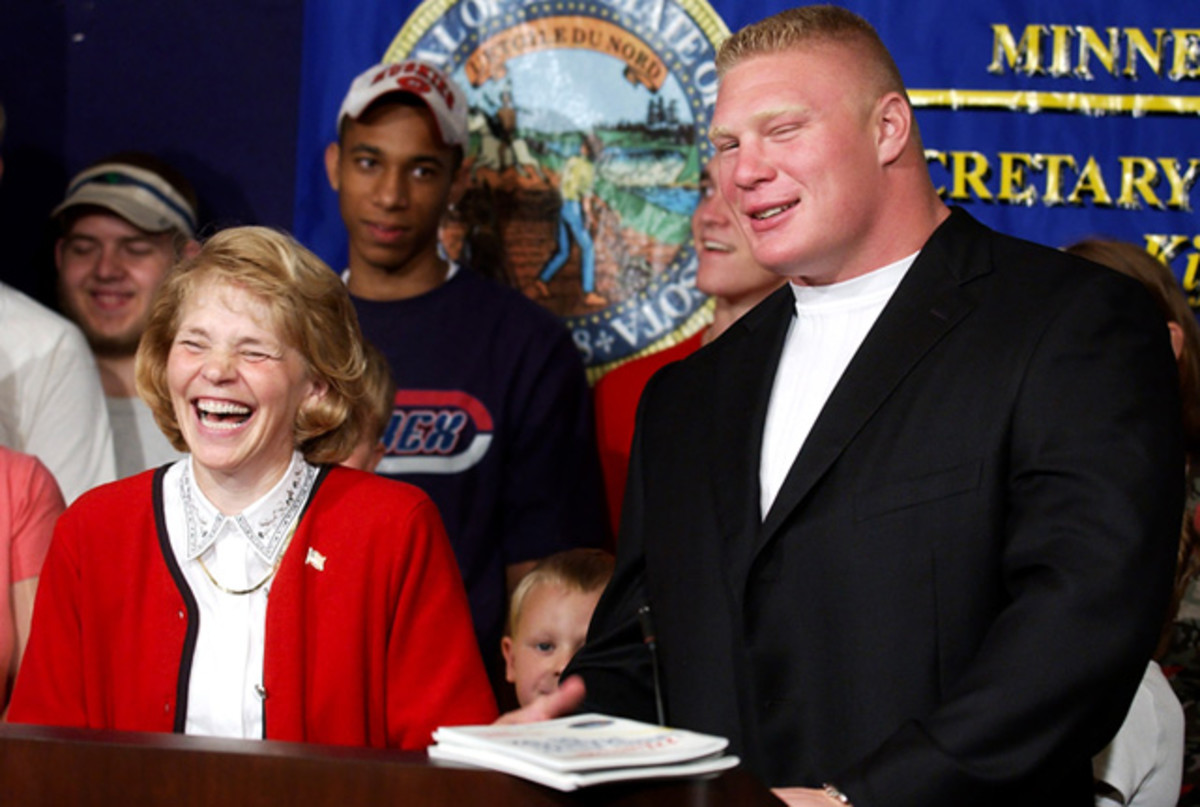 Mary Kiffmeyer and Brock Lesnar