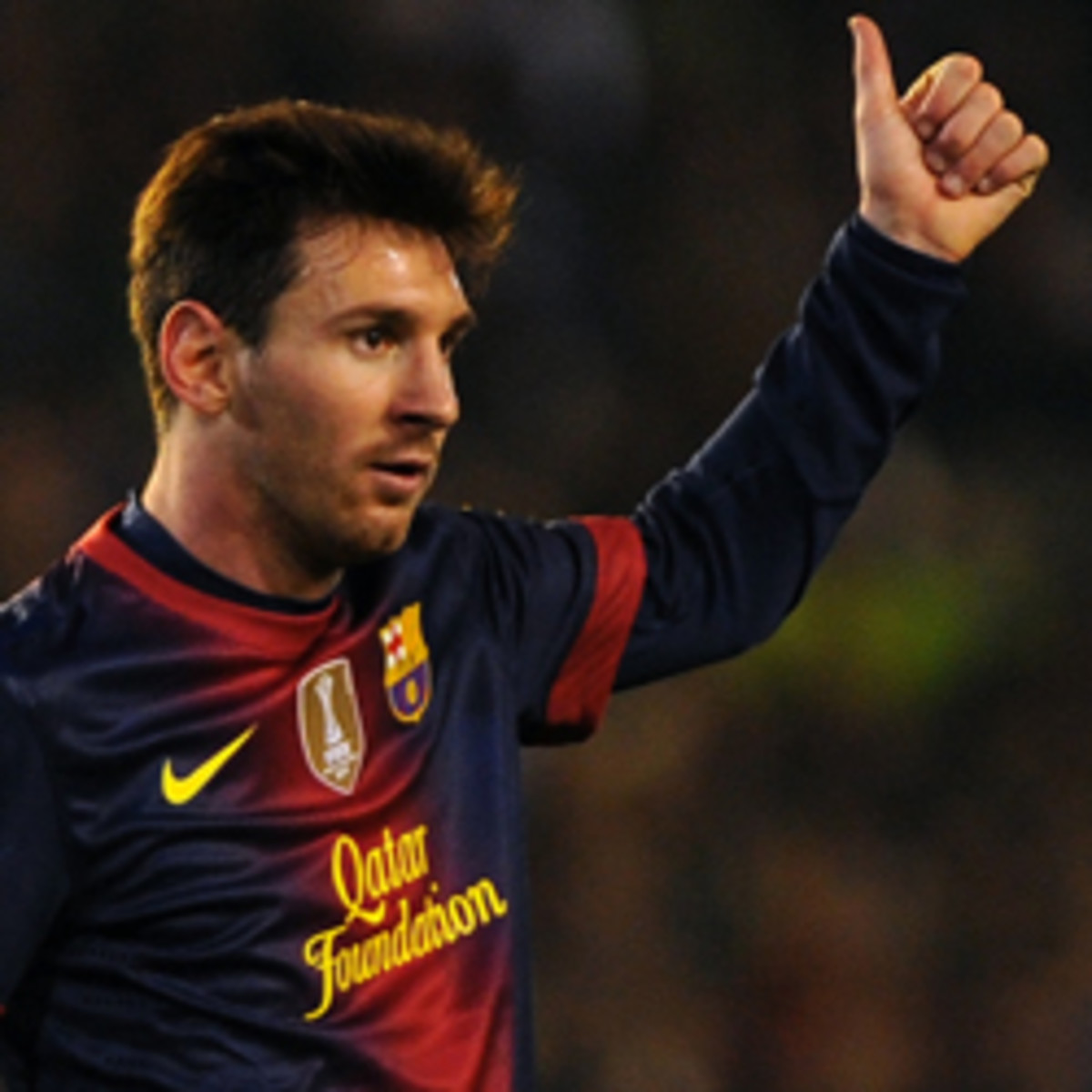 Lionel Messi has turned a record-breaking year into a new FC Barcelona contract. (JORGE GUERRERO/Getty Images)