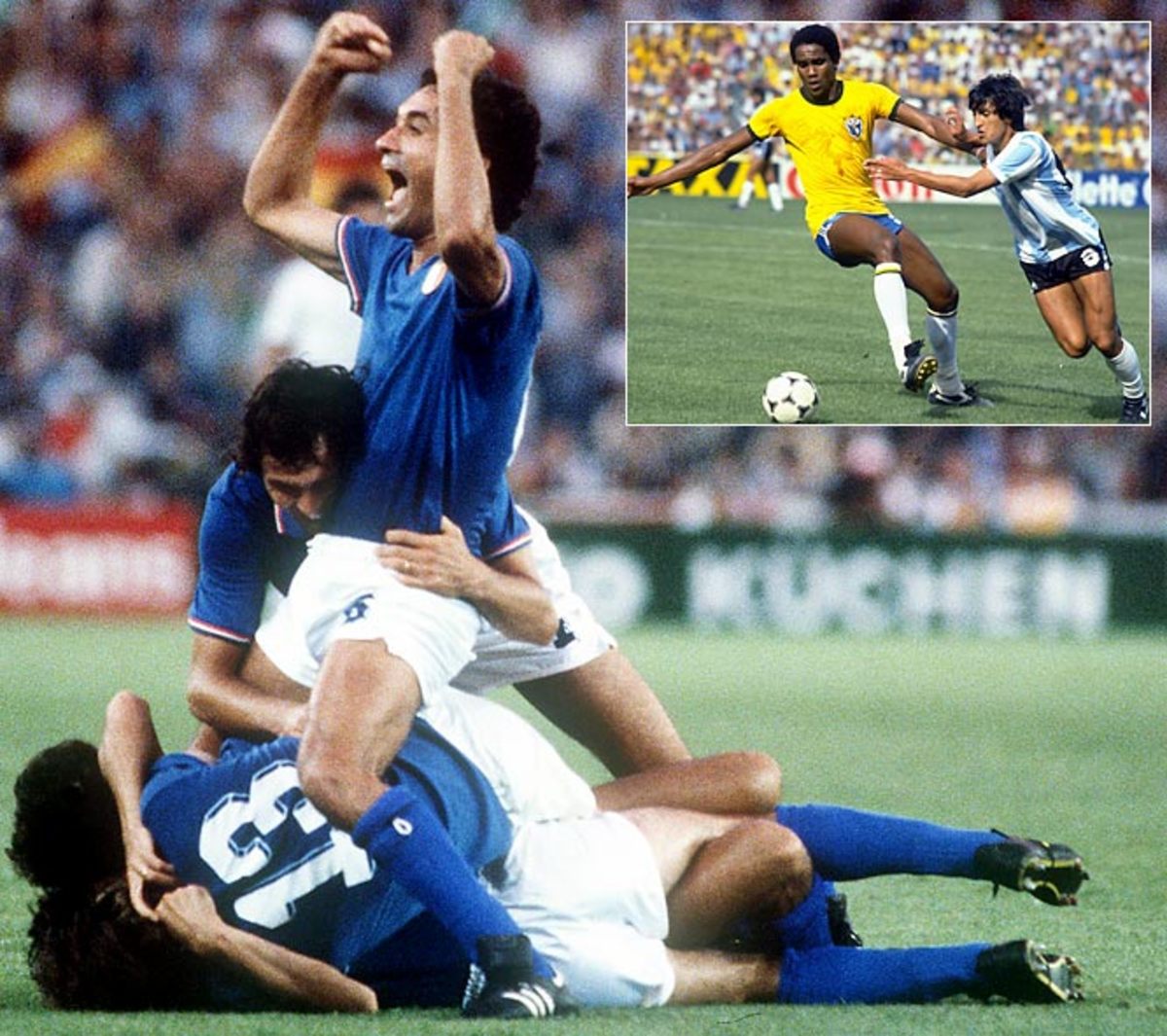 1982 | Group C (Second Round) | Italy/Brazil/Argentina 