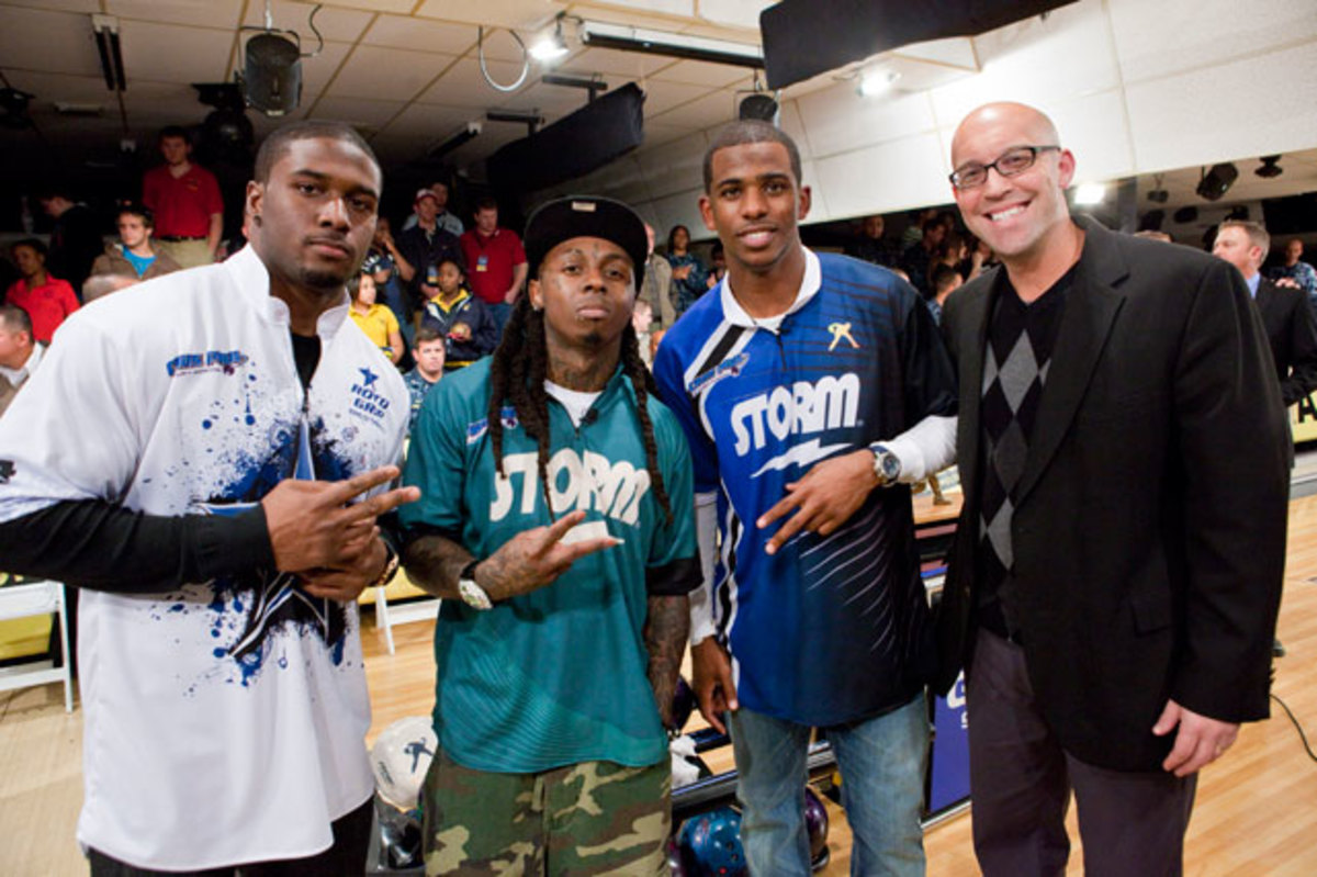 Reggie Bush, Lil Wayne, Chris Paul and Tom Clark