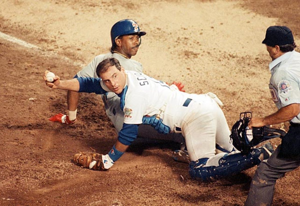 Mike Scioscia and Julio Franco