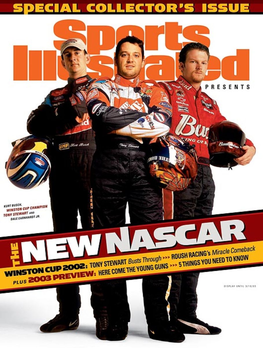 Tony Stewart, Kurt Busch, and Dale Earnhardt Jr.