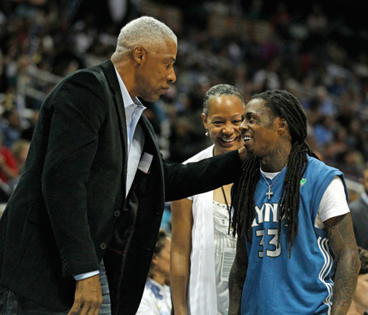 Julius Erving and Lil Wayne