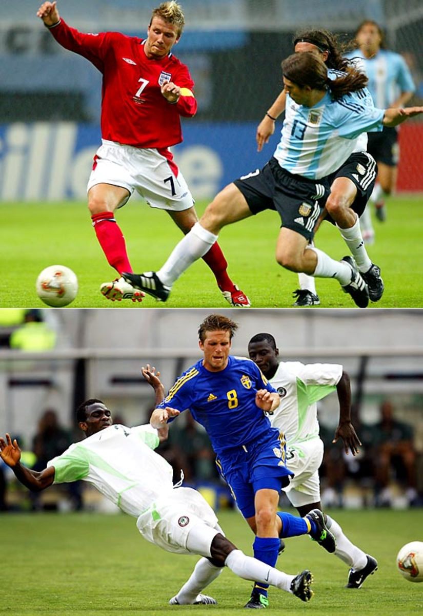2002 | Group F | Argentina/England/Nigeria/Sweden 