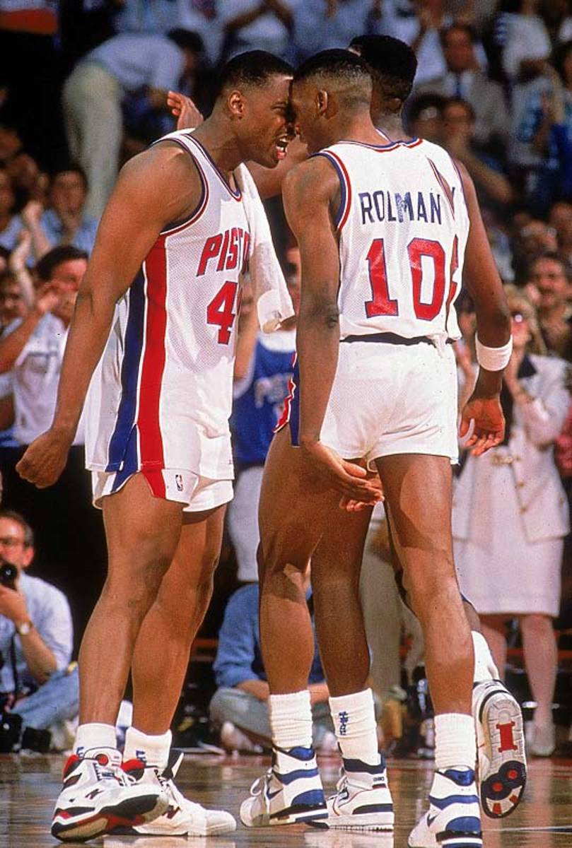 Rick Mahorn and Dennis Rodman 