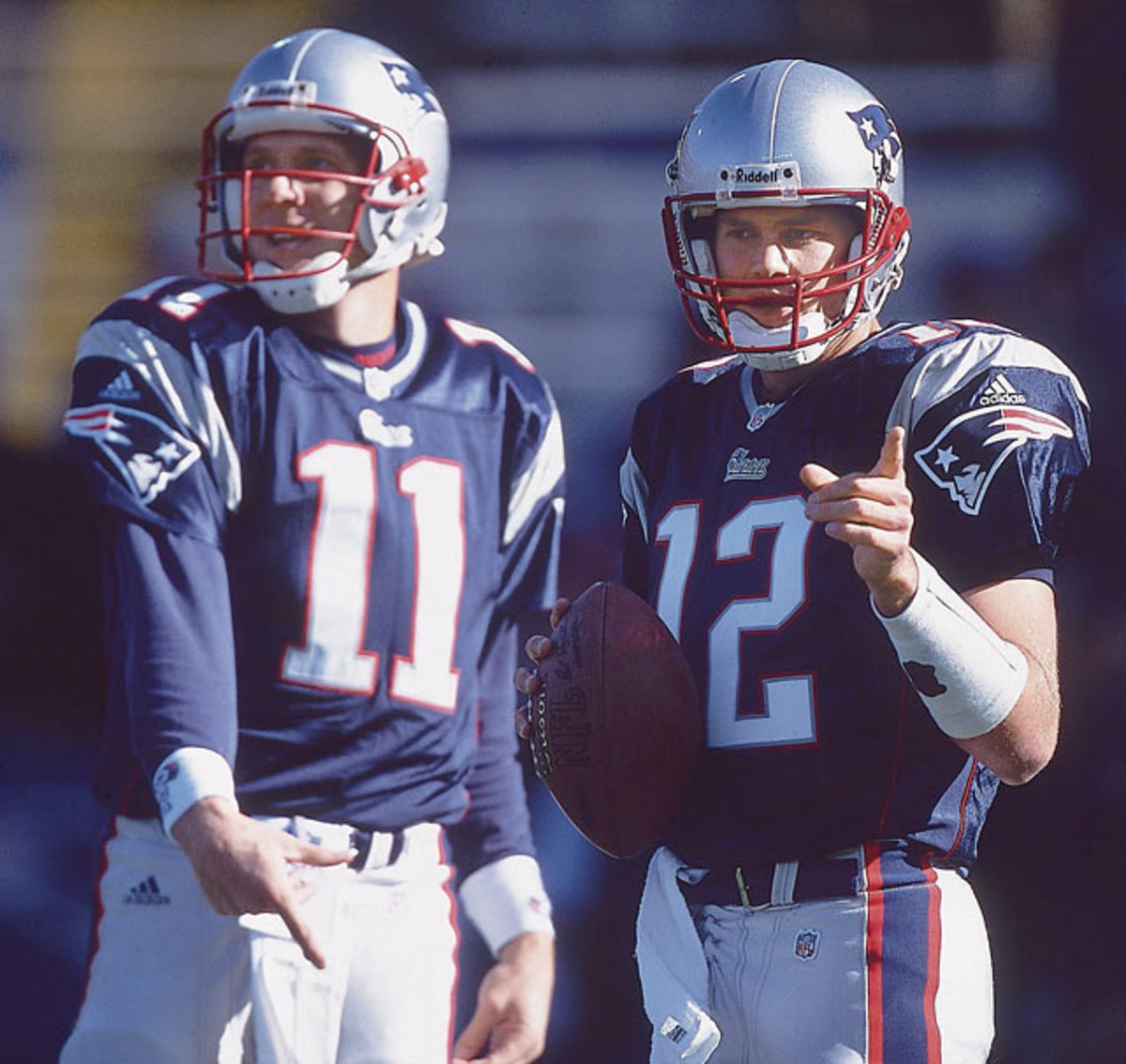 Drew Bledsoe and Tom Brady