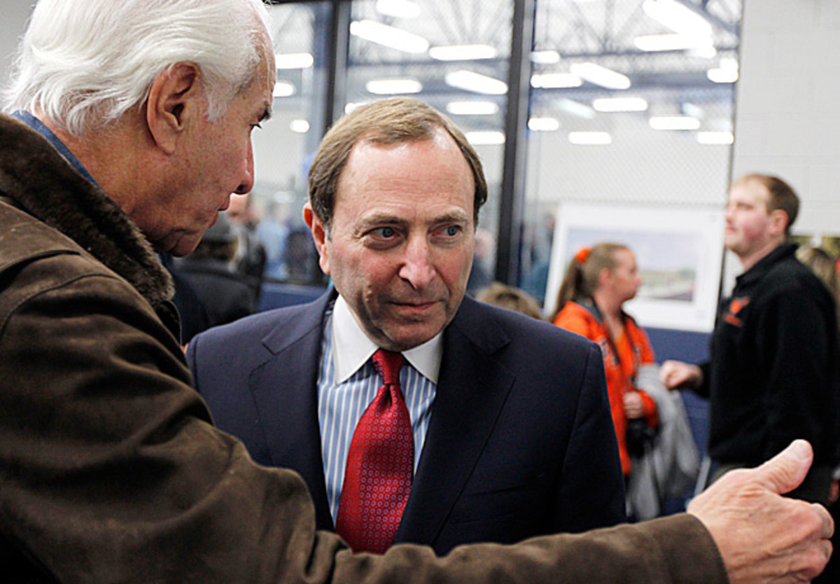 Ed Snider and Gary Bettman