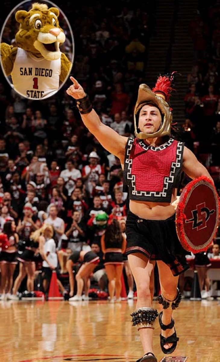 San Diego State Aztec Warrior and supplemental character Zuma