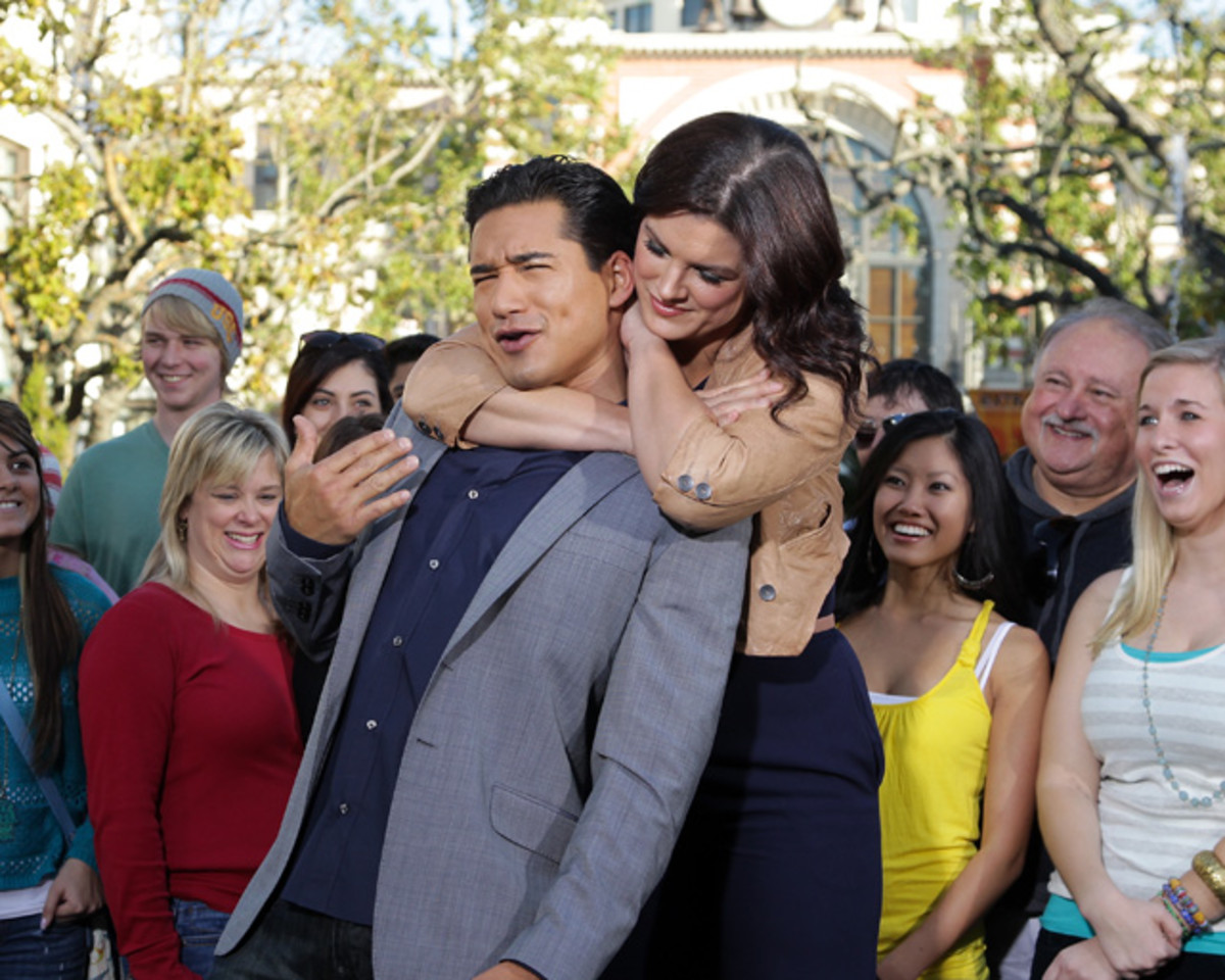  Mario Lopez and Gina Carano
