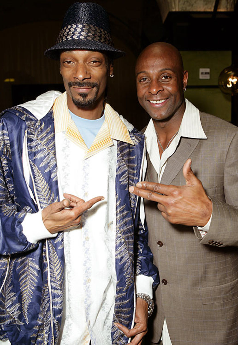 Jerry Rice and Snoop Dogg