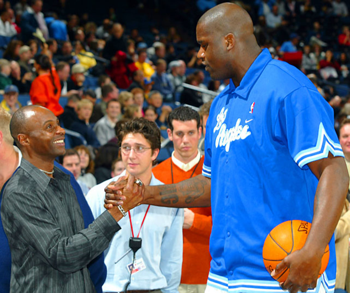 Jerry Rice and Shaquille O'Neal