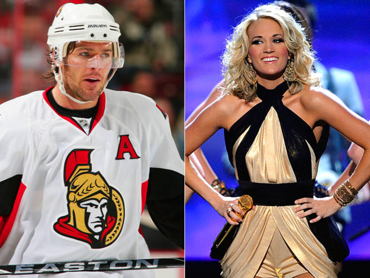 Mike Fisher and Carrie Underwood 